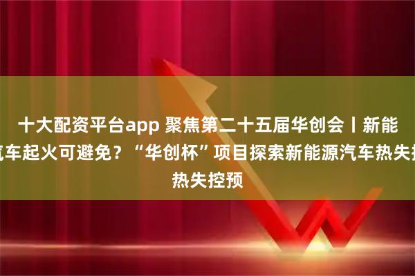 十大配资平台app 聚焦第二十五届华创会丨新能源汽车起火可避免？“华创杯”项目探索新能源汽车热失控预